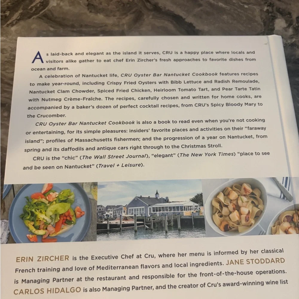 Cru‎ Oyster Bar Nantucket Cookbook